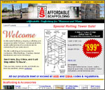 Custom Website for Affordable Scaffolding